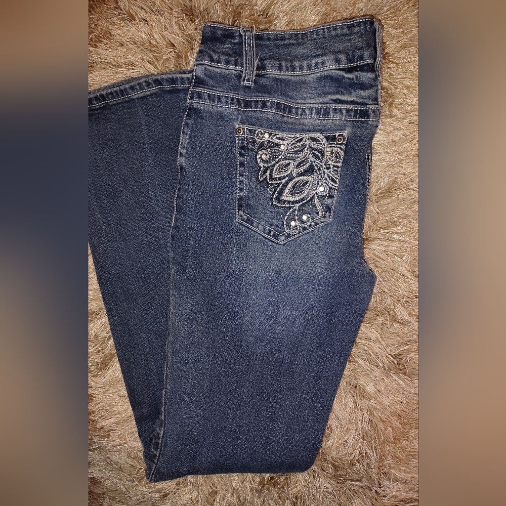 Embellished Blue Jeans